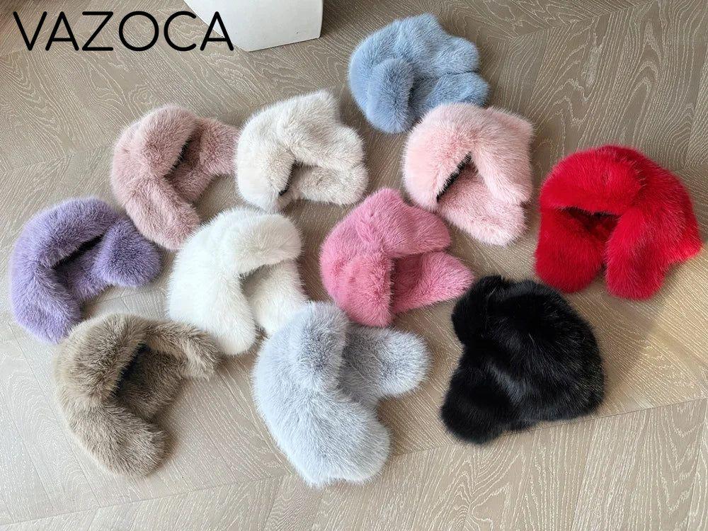 Plush Earflap Fur Hat