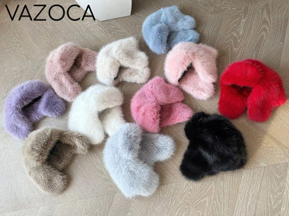 Plush Earflap Fur Hat