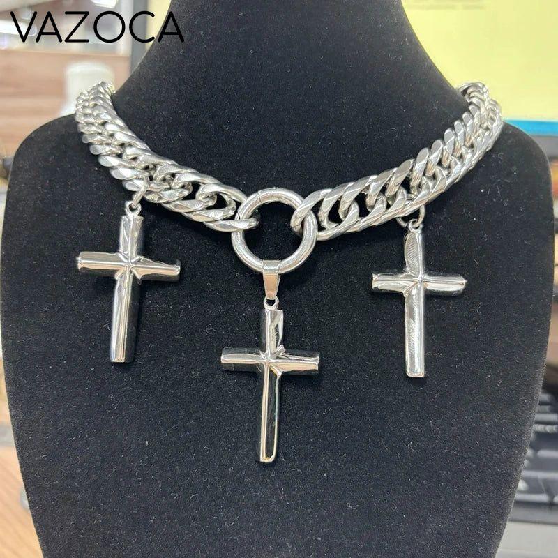 Cross Pendant Choker EE