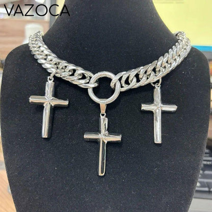 Cross Pendant Choker EE
