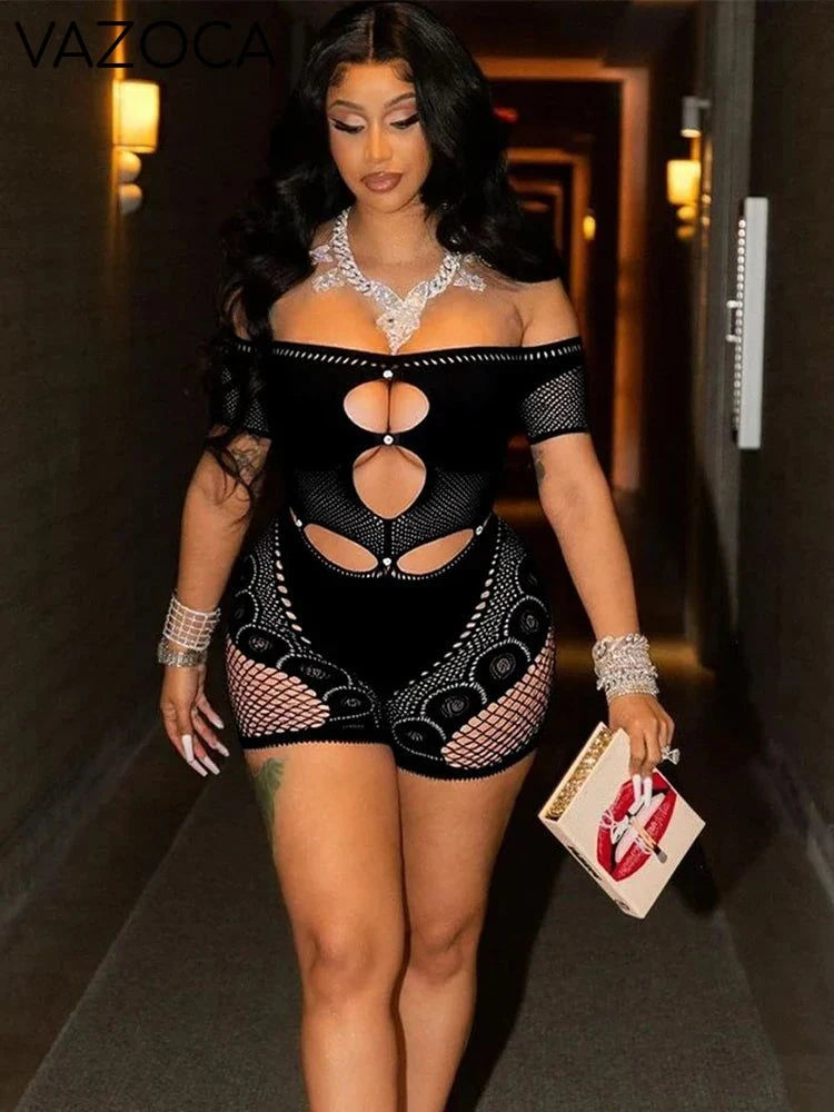 Adriana Mesh Romper