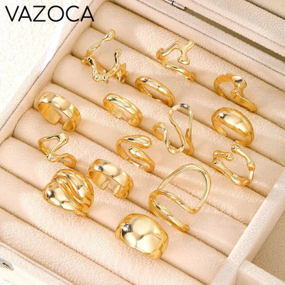15Pcs Retro Boho Rings Set