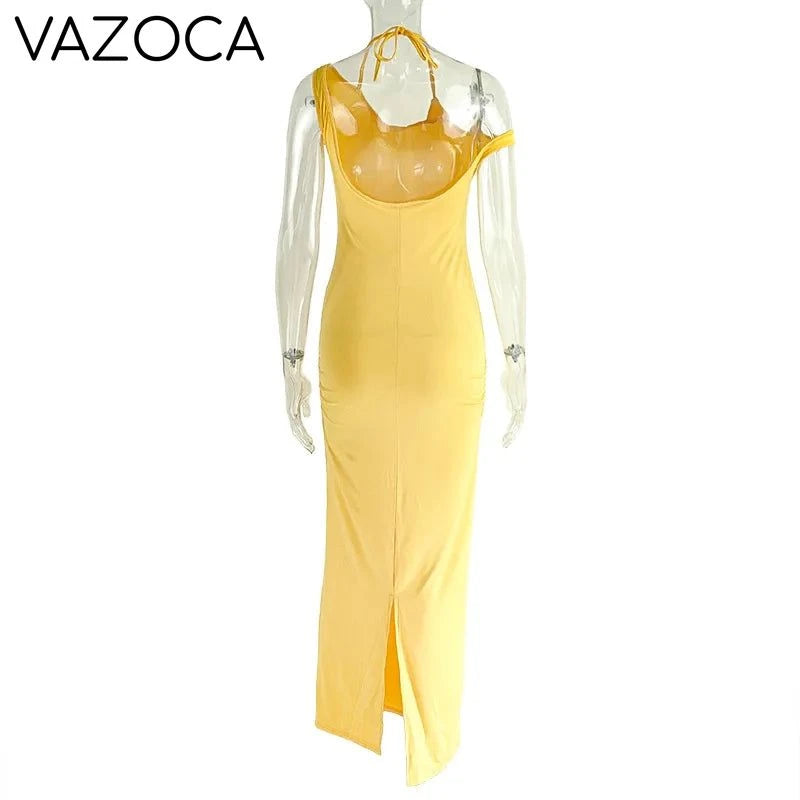 Josephine Ruched Elegant Maxi Dress