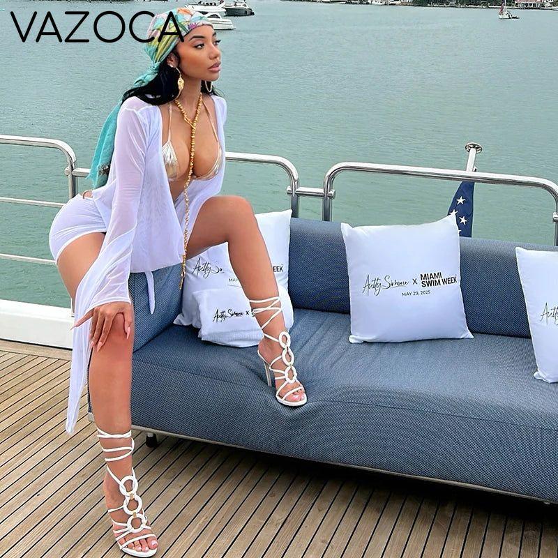 Draped Vacation Mini Dress
