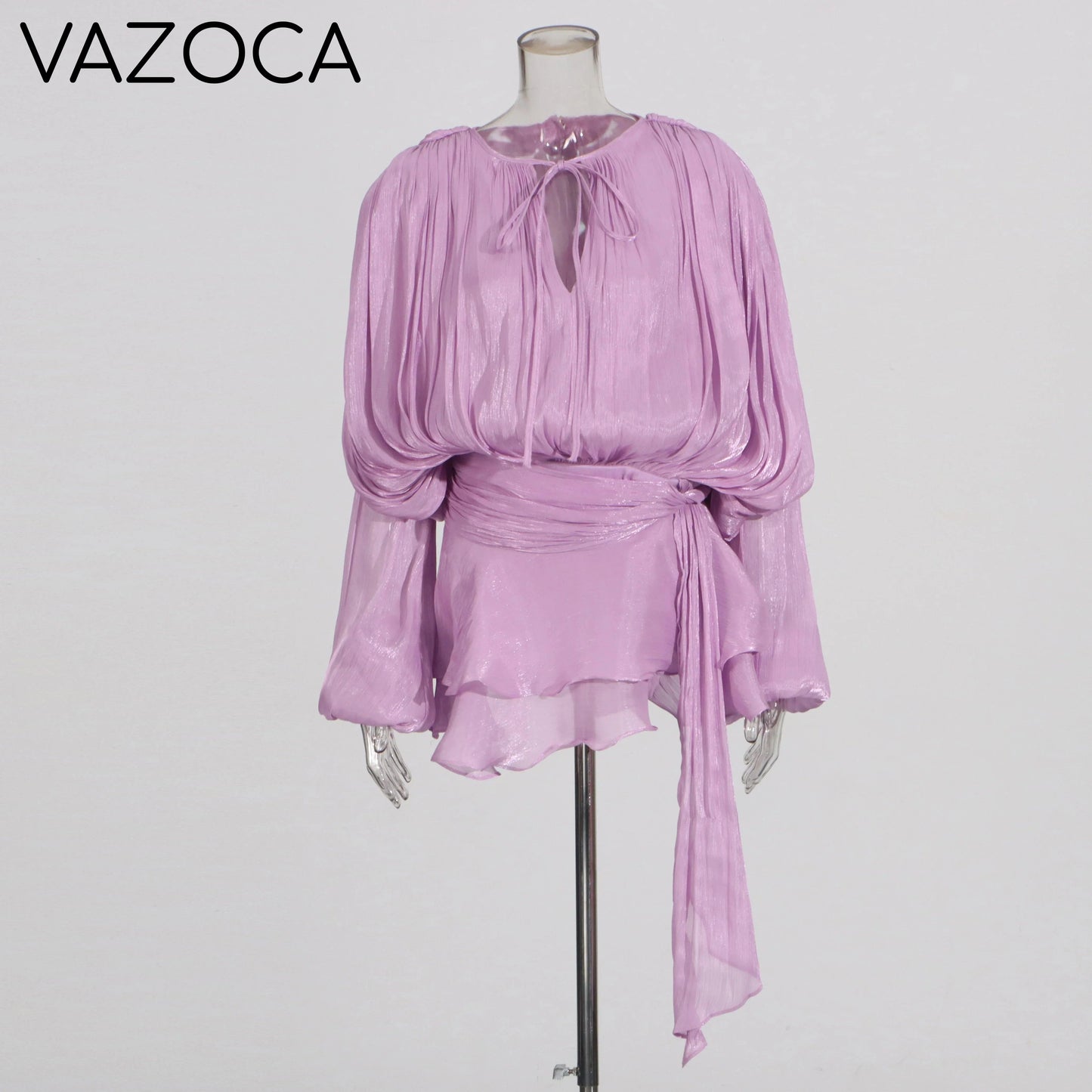Maritza Tunic Mini Dress PURPLE
