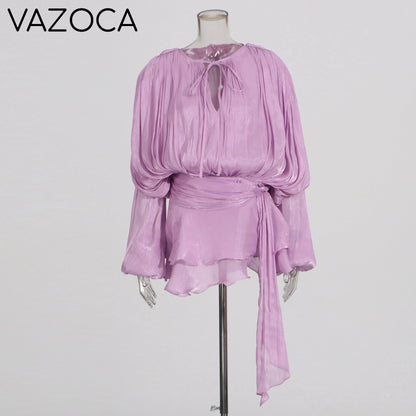 Maritza Tunic Mini Dress PURPLE