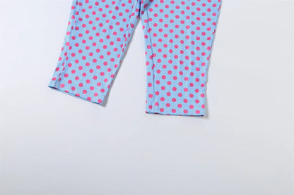Chic Polka Dot Halter Romper + Headscarf