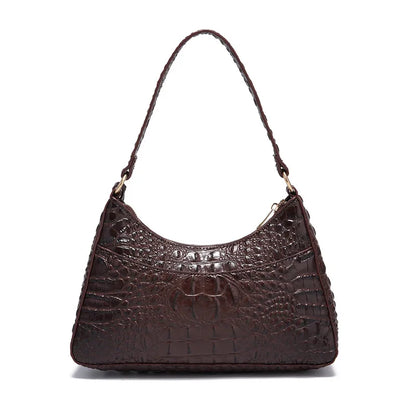 Reptile Luxe Shoulder Handbag