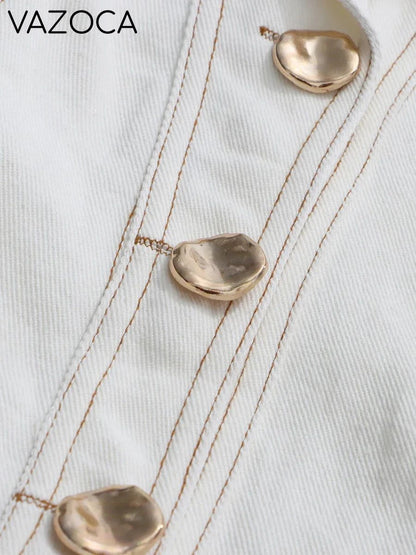 Belted Denim Maxi Dress