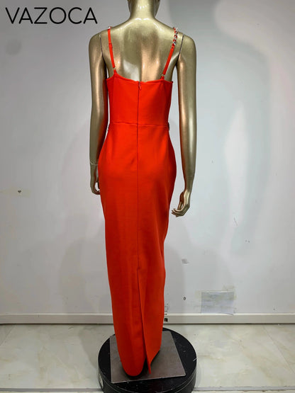 Anita Bodycon Bandage Maxi Dress