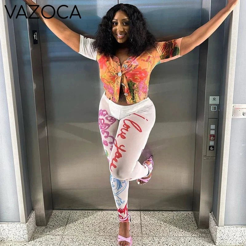 Floral Graffiti Mesh Set