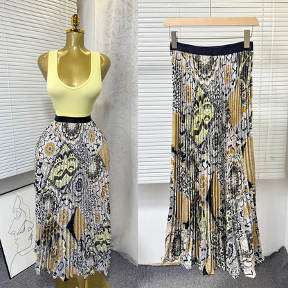 Kiana High Waist Skirt Set
