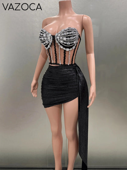 A Star Strapless Skirt Set