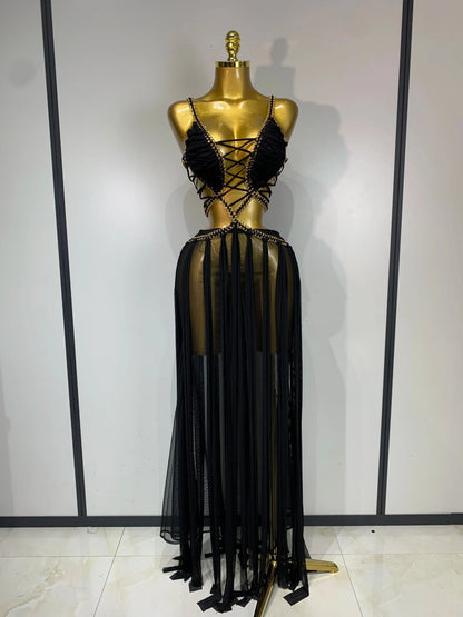 Celena Backless Maxi Dress