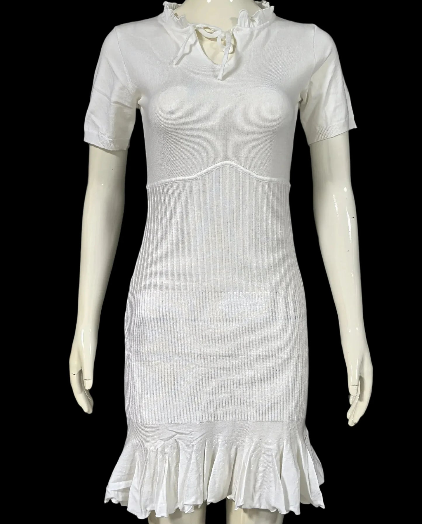 Talina Knit Ruffle Mini Dress