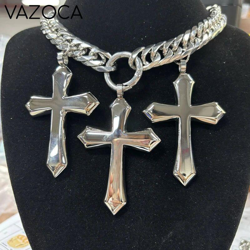 Cross Pendant Choker