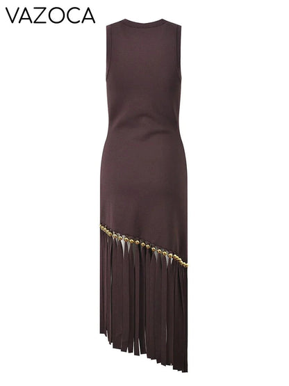 Marline Tassel Midi Dress