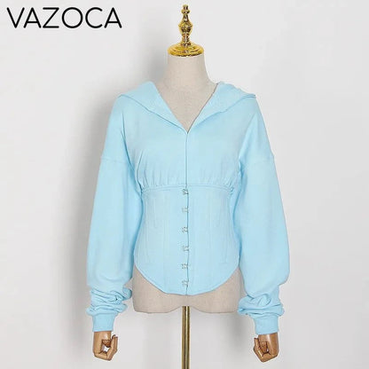Hoodie Bandage Corset Jacket