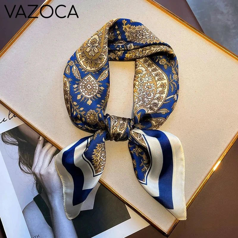 Houndstooth Printed Vintage Headscarf 32 68X68CM