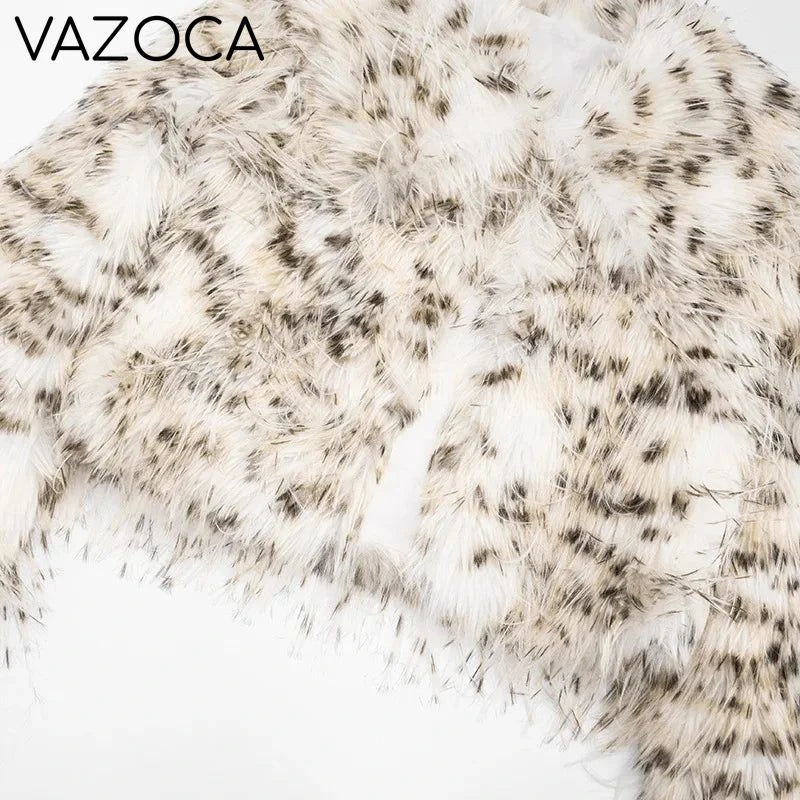 Leopard Fur Plush Coat