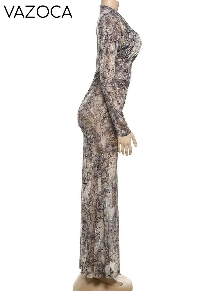 Katherine Ruched Maxi Dress