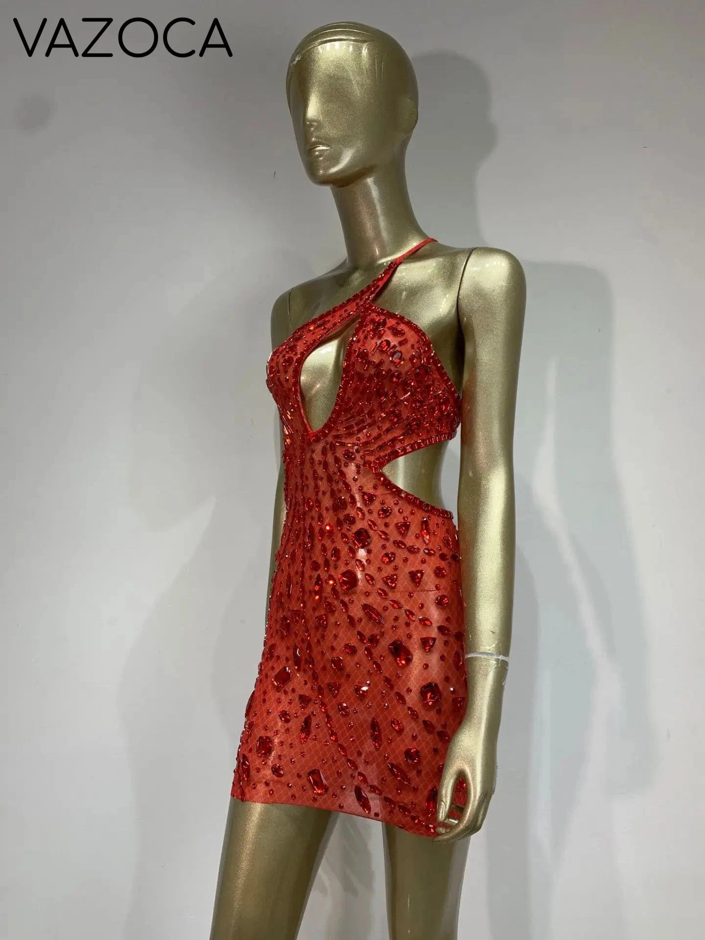 Anaya Mesh Sequins Mini Dress