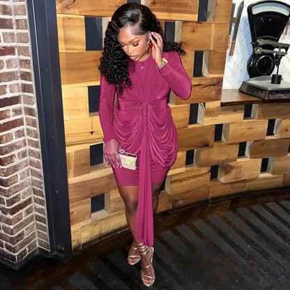 Tasha Ruched Bodycon Mini Dress