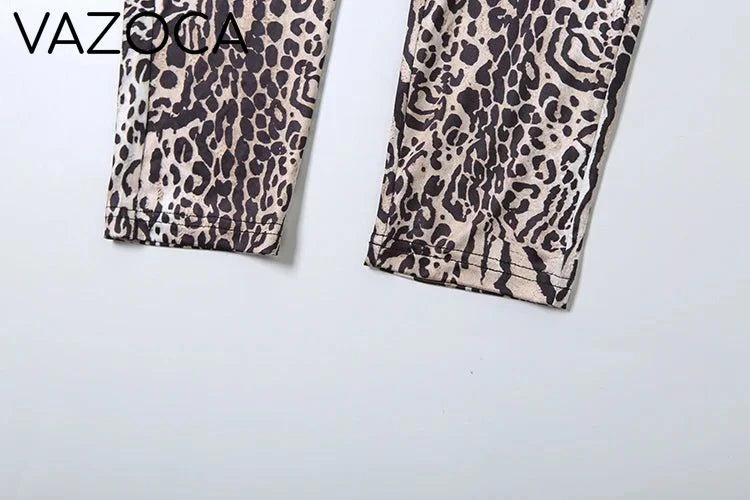 Peach Leopard Jumpsuit