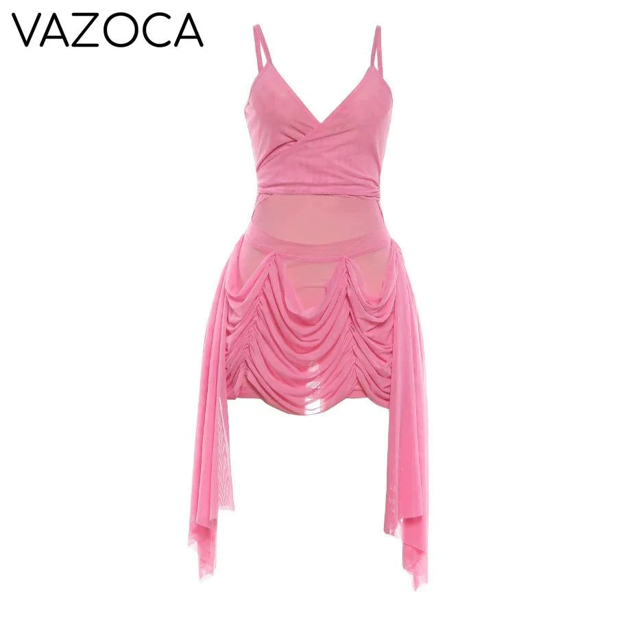 Lia Ruched Tassel Dress