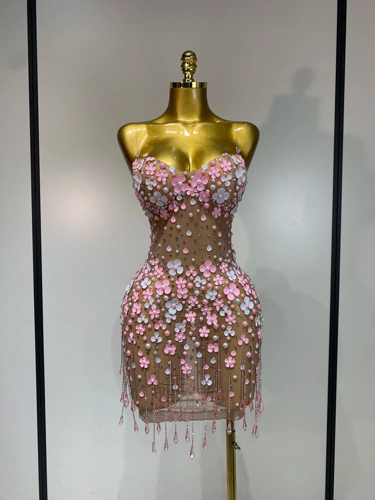 Shawnie Mesh Mini Dress
