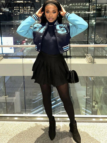 Autumn Leather Crop Jacket