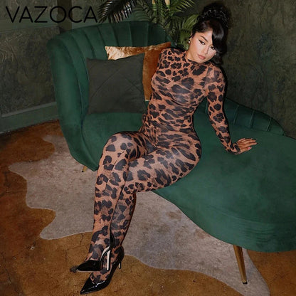 Leopard Illusion Two-Piece Set