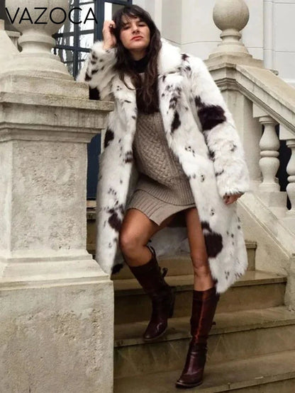 Luxe Tie Dye Fur Coat