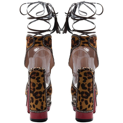 Leopard Chunky High Heels