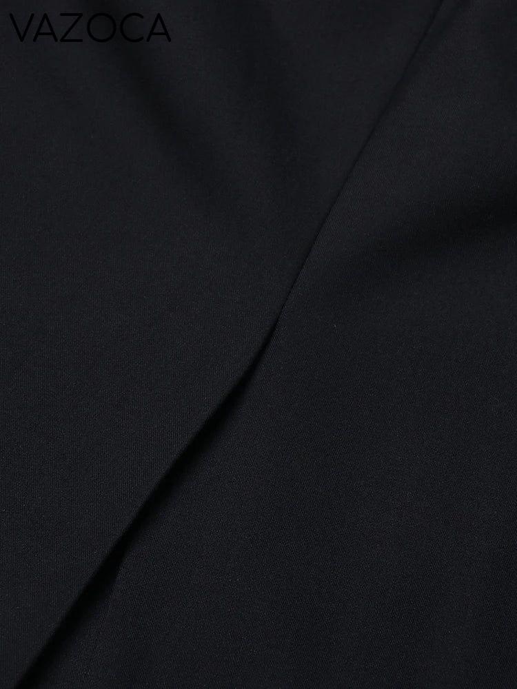 Notched Collar Belt Temperament Blazer