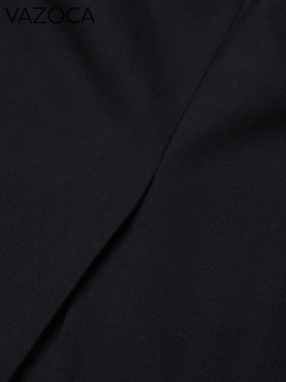 Notched Collar Belt Temperament Blazer