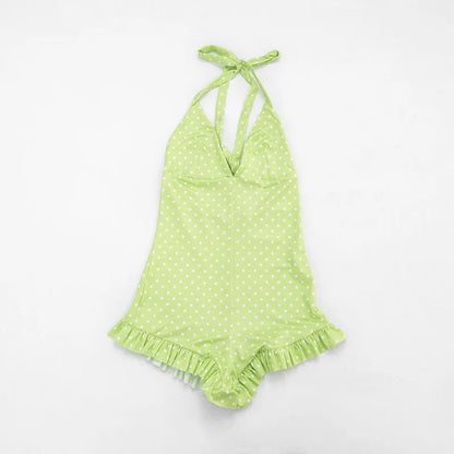 Polka Dot Ruffles Romper