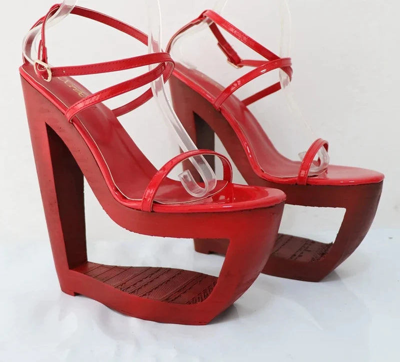 Stunt Queen Wedge High Heels