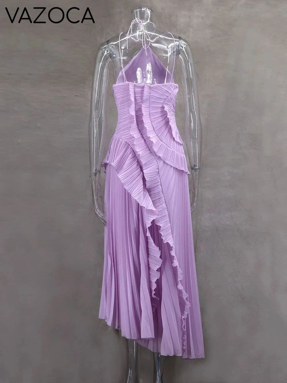 Kelsi Chiffon Ruffle Maxi Dress
