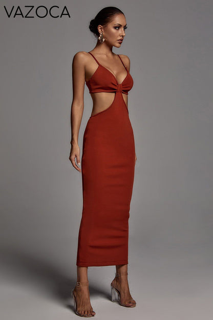 Seal The Deal Bandage Maxi Dress