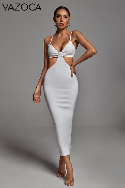 Seal The Deal Bandage Maxi Dress