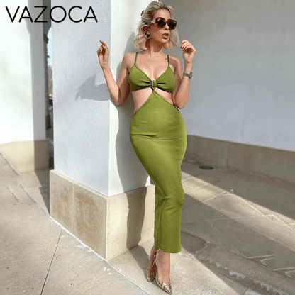 Seal The Deal Bandage Maxi Dress