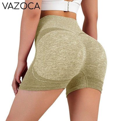 Seamless Tie Dye High Waist Yoga Shorts