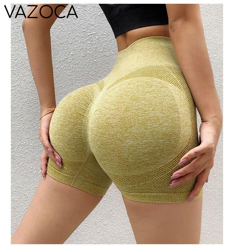 Seamless Tie Dye High Waist Yoga Shorts