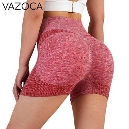Seamless Tie Dye High Waist Yoga Shorts
