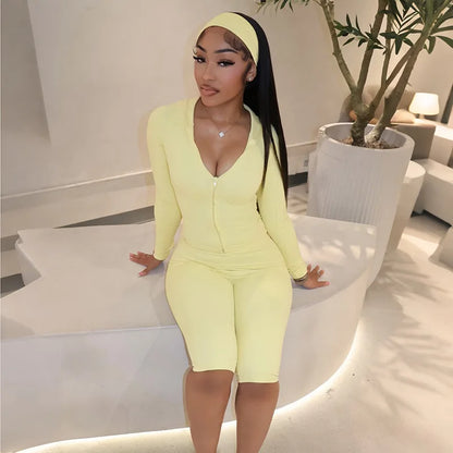 3 Piece Hooded Sporty Set