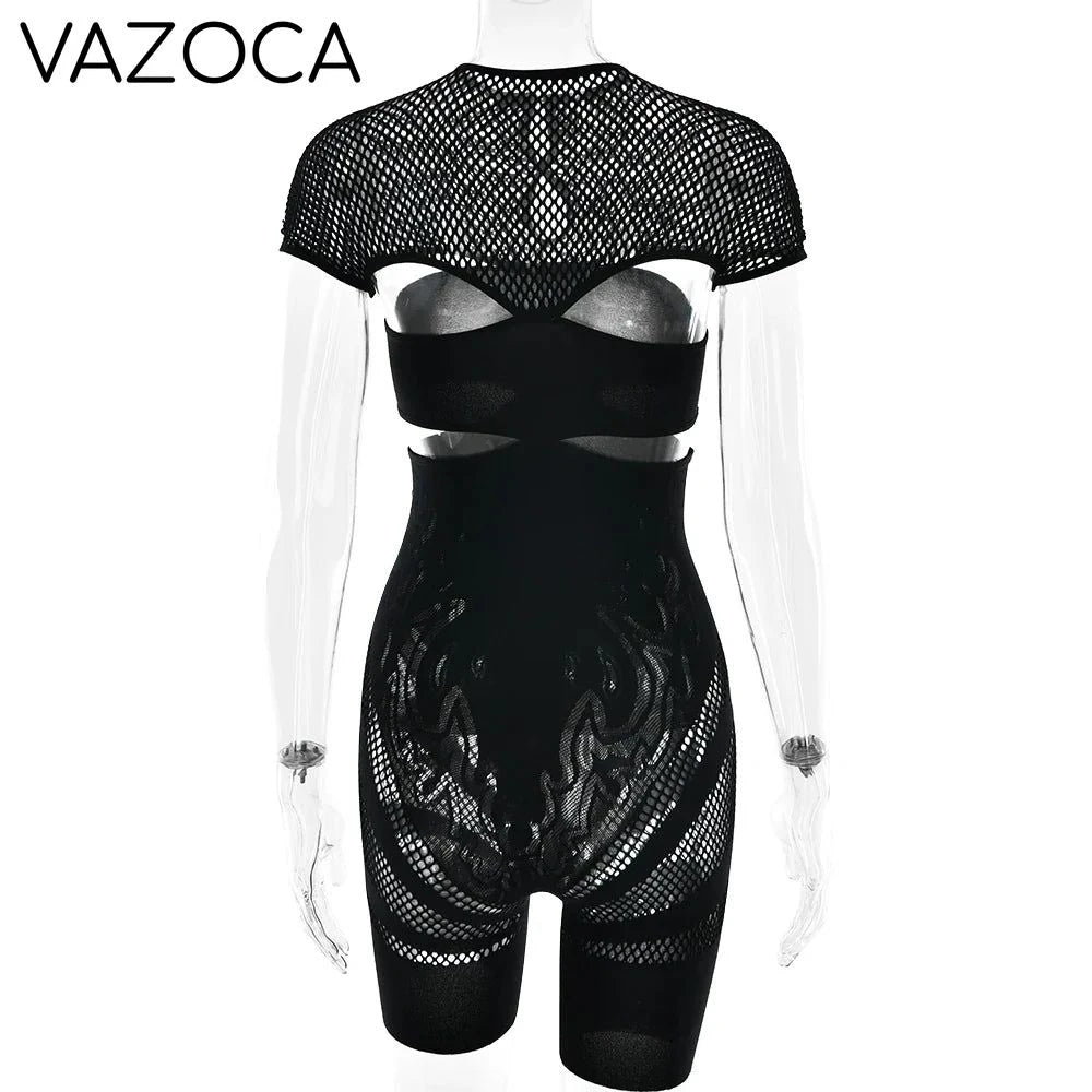 Laurie Mesh Romper