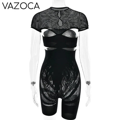 Laurie Mesh Romper