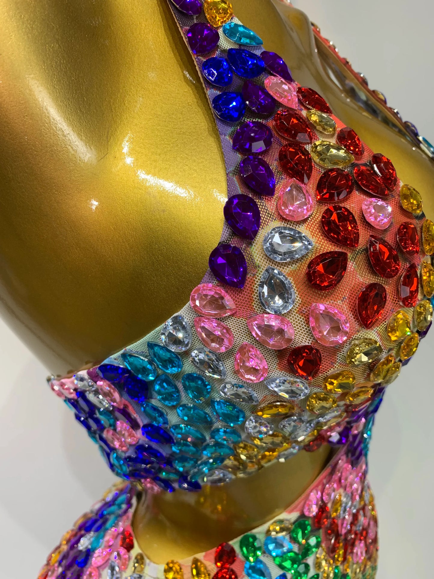 Amleia Rhinestone Mini Dress