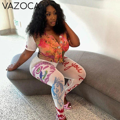 Floral Graffiti Mesh Set